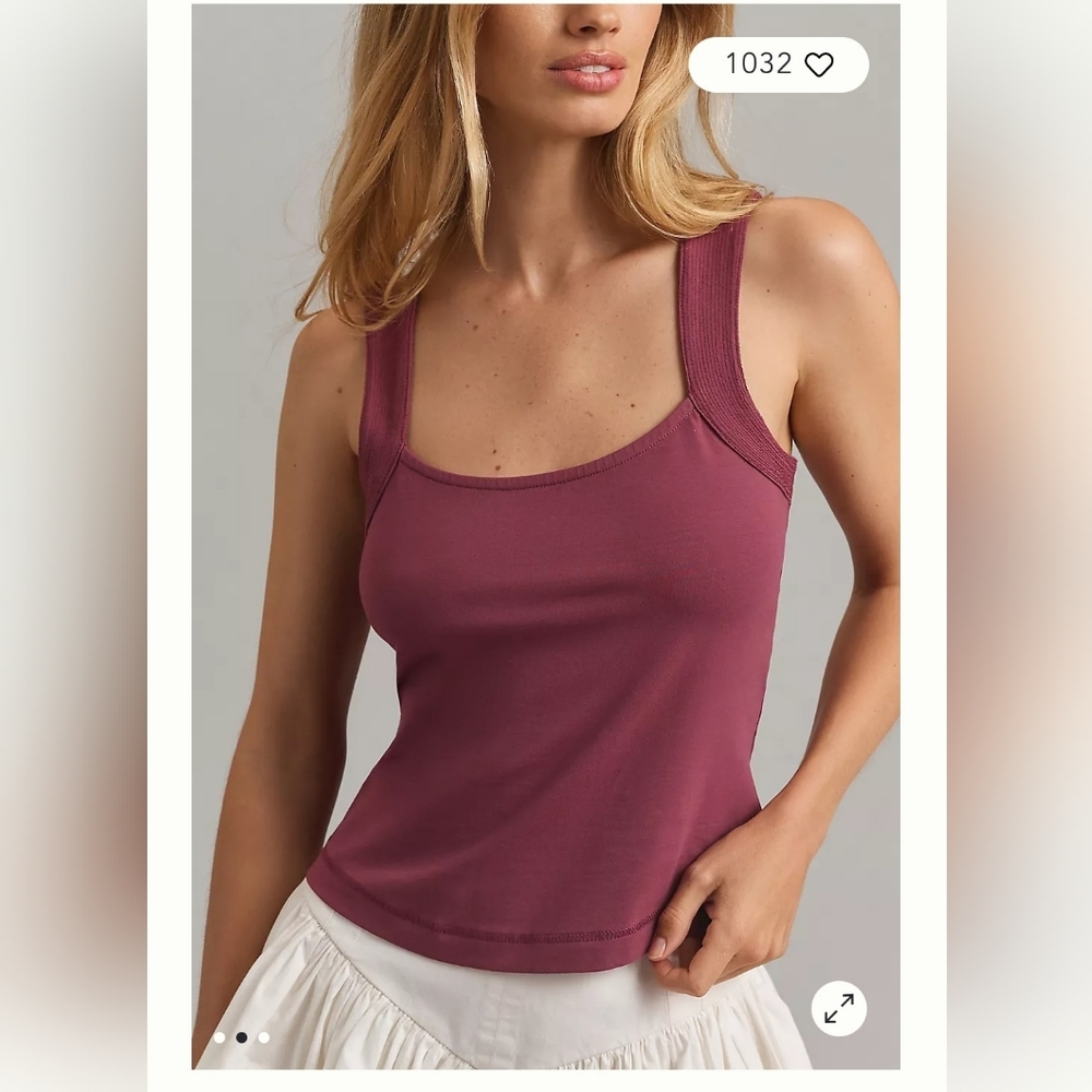 ANTHROPOLOGIE Maeve Cotton  Tank Top